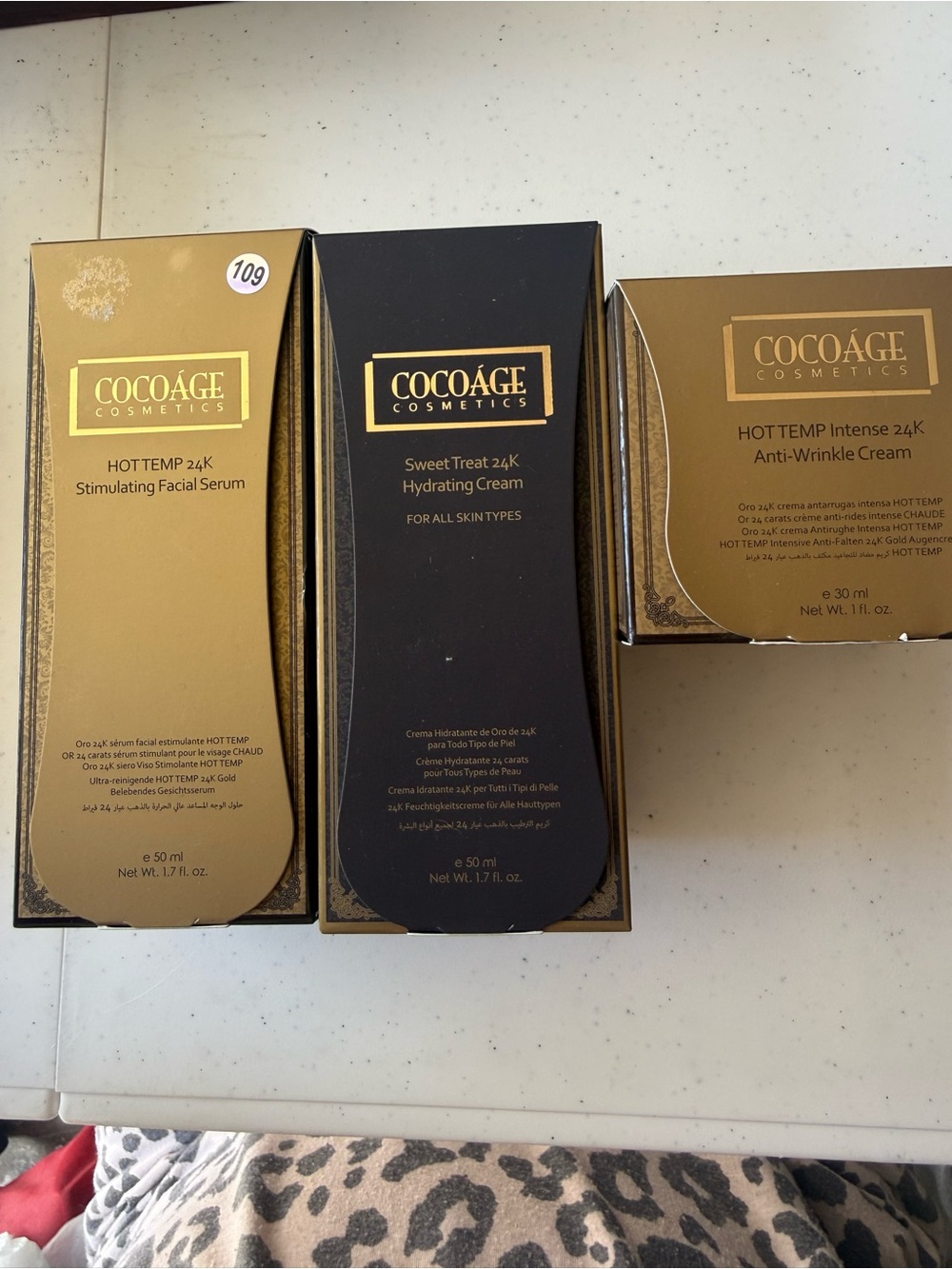 Gold & Black 24K Hydrating + Anti-Wrinkle Moisturizers